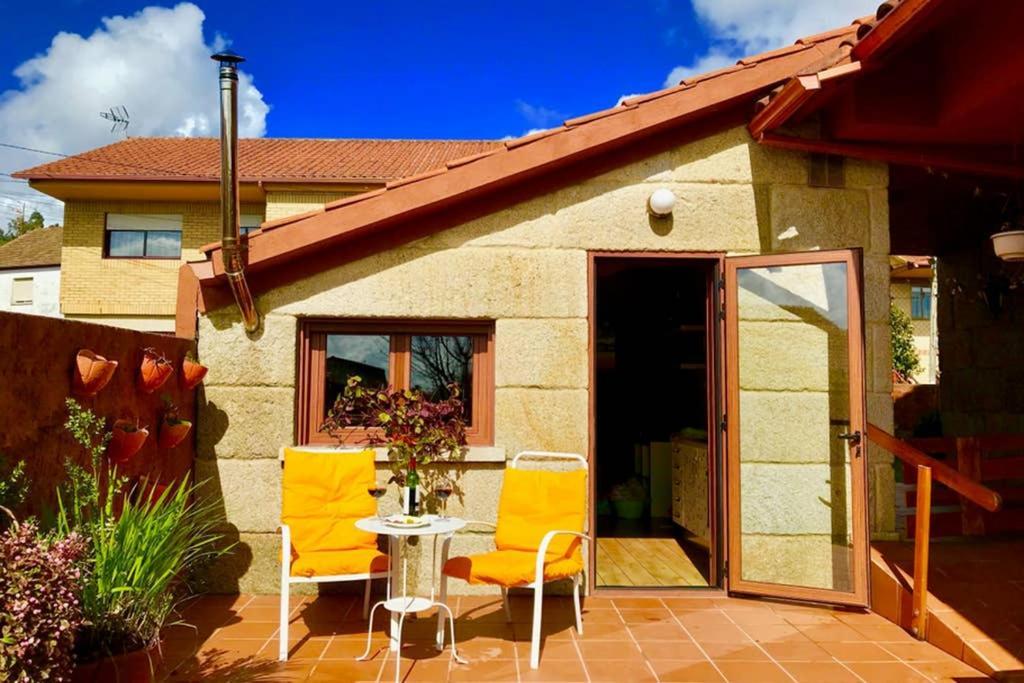 Tranquila Casita De Invitados En Vigo Con Chimenea Buitenkant foto