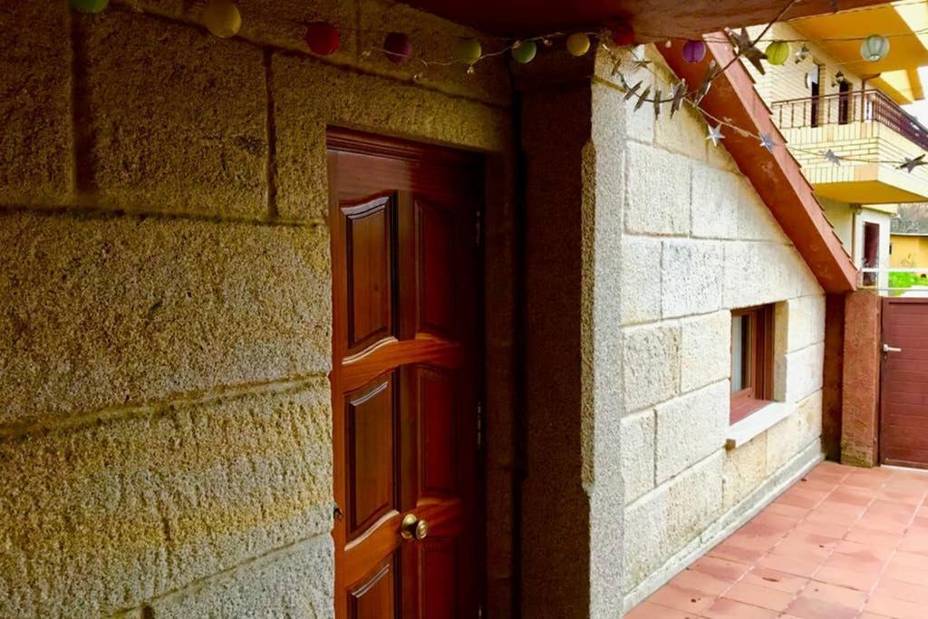Tranquila Casita De Invitados En Vigo Con Chimenea Buitenkant foto