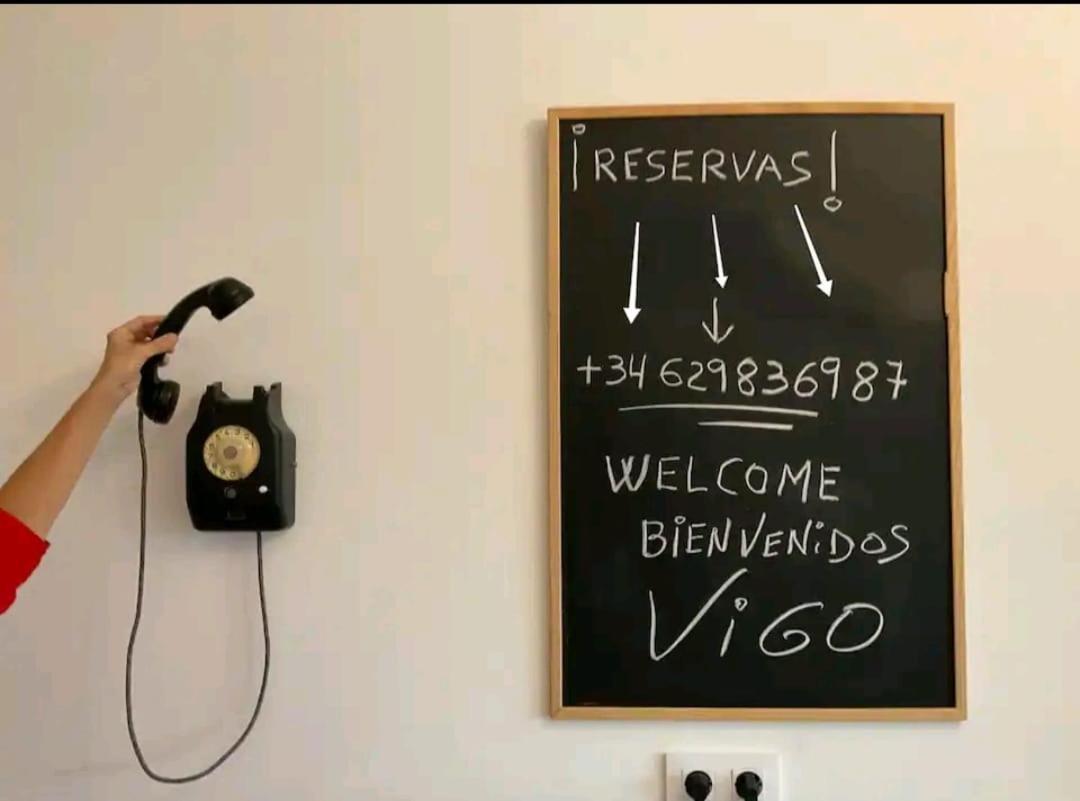 Tranquila Casita De Invitados En Vigo Con Chimenea Buitenkant foto
